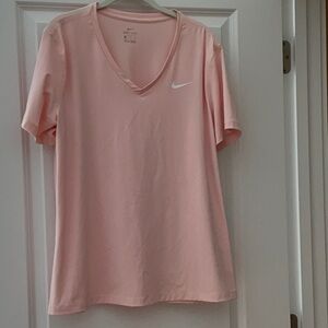 Nike DriFit V-Neck Short Sleeved Top